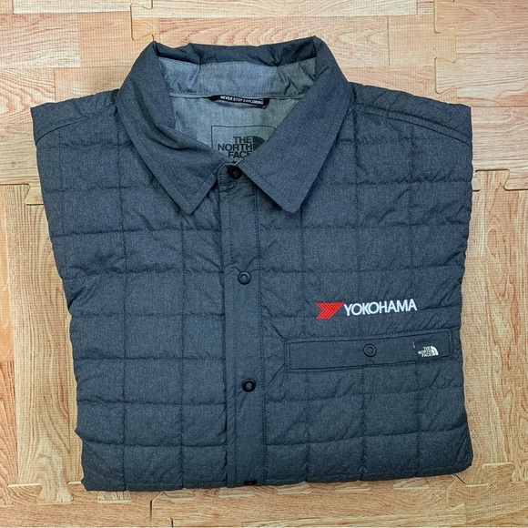 The North Face x Yokohama Tire Thermoball Eco-Shirt Jacket Mens Large Dark Gray - Picture 14 of 14